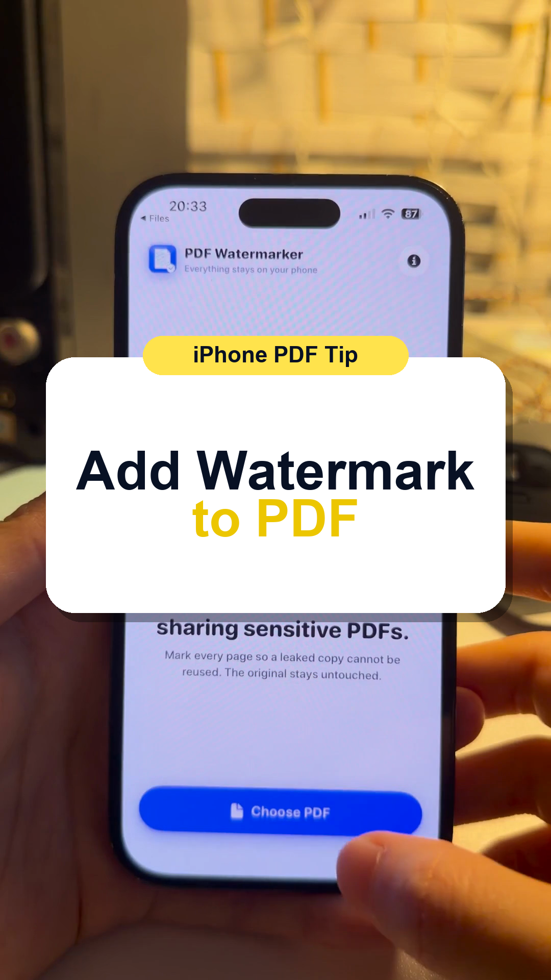 How to Add a Watermark to a PDF on iPhone thumbnail