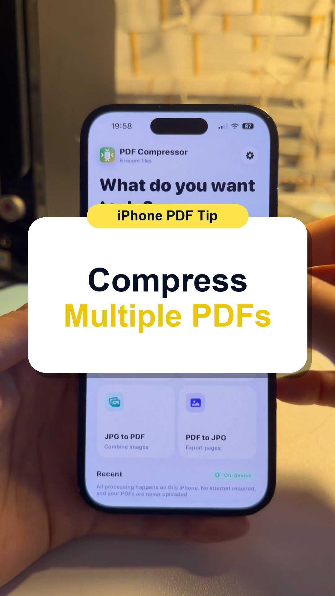 How to Compress Multiple PDF Files on iPhone thumbnail