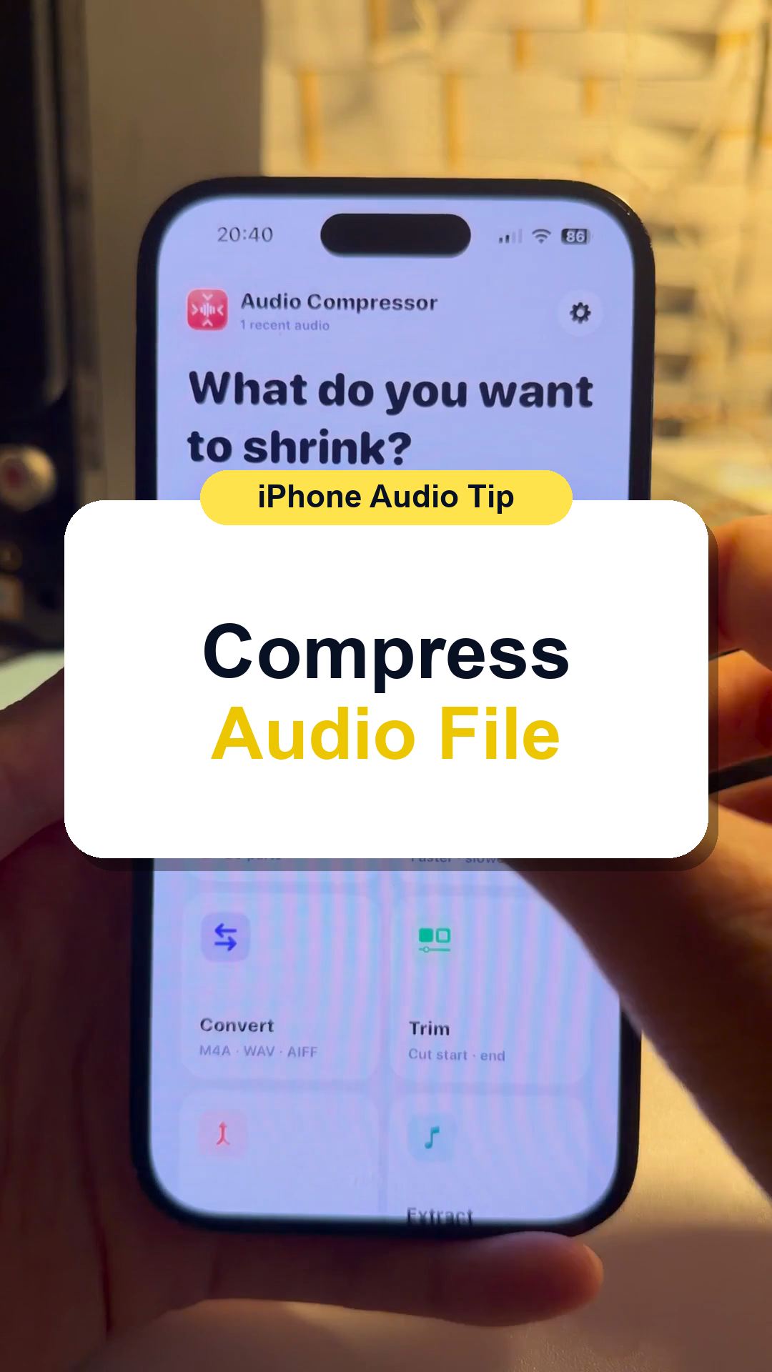 How to Compress an Audio File on iPhone thumbnail