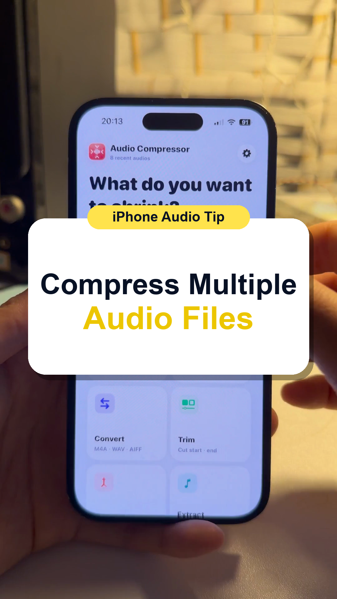 How to Compress Multiple Audio Files on iPhone thumbnail