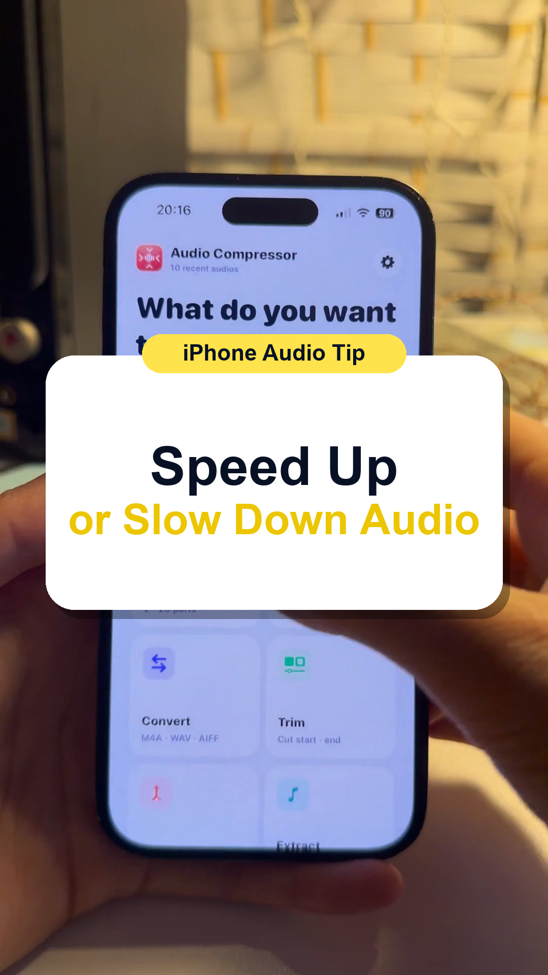 How to Speed Up or Slow Down Audio on iPhone thumbnail